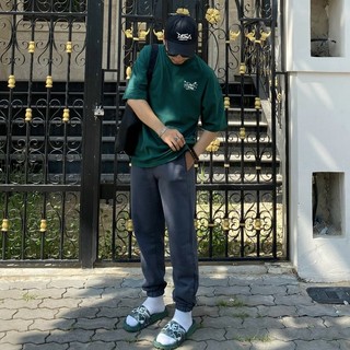 Quần jogger thun nỉ DATINO bo chun chất thun nỉ bông cotton, form rộng mát mẻ