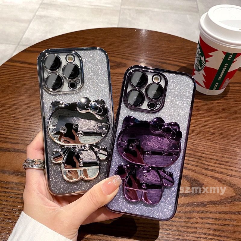 Ốp Điện Thoại Tráng Gương Mạ Điện Sang Trọng Cho Iphone 14 13 12 11 Pro Max 14Plus