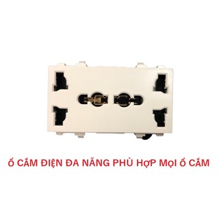 Nhân, module, ổ cắm điện 3 chấu đa năng lắp mặt Panasonic