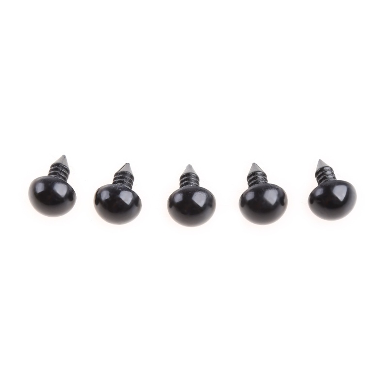 Set 20 Con Mắt Nhựa Màu Đen 6-20mm An Toàn Cho Thú Nhồi Bông / Gấu Bông