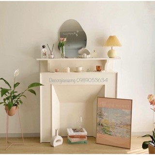 Kệ lò sưởi, kệ decor trang trí phong cách Châu Âu 133x20x100 #Decorgiaxuong