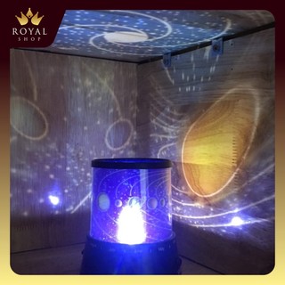 Đèn LED chiếu sao galaxy đèn ngủ 3D độc đáo