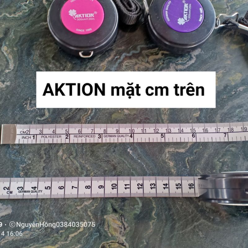Thước dây cuộn 3m ngành may hiệu AKTION