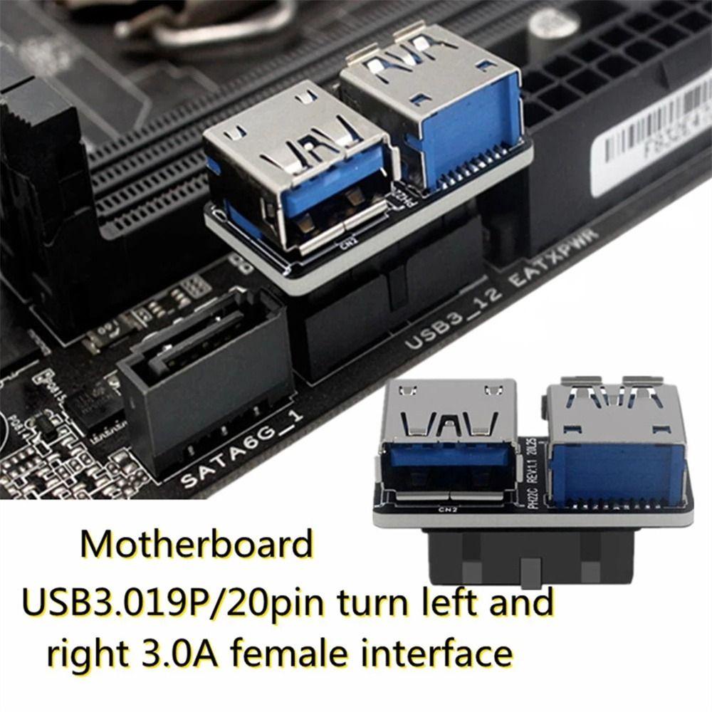 Phụ kiện chuyển đổi MMULCK chuyển đổi lỗ cắm USB 3.0 A sang lỗ cắm USB 19 20 chấu cho bo mạch chủ máy tính