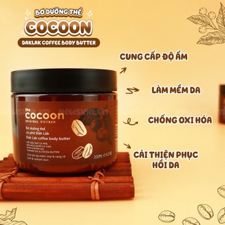 Bơ dưỡng thể cà phê Đắk Lắk cocoon 200ml