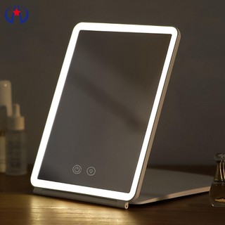 Gương trang điểm phóng đại 10 lần có 3 màu sắc đèn led 56 bóng shopskc2032