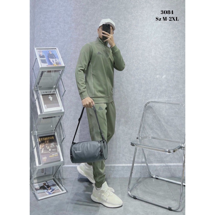 Bộ quần áo thể thao nam Adidas mùa đông cao cấp  Hàng loại 1 Bộ thu đông nam mặc nhà dài tay dày dặn