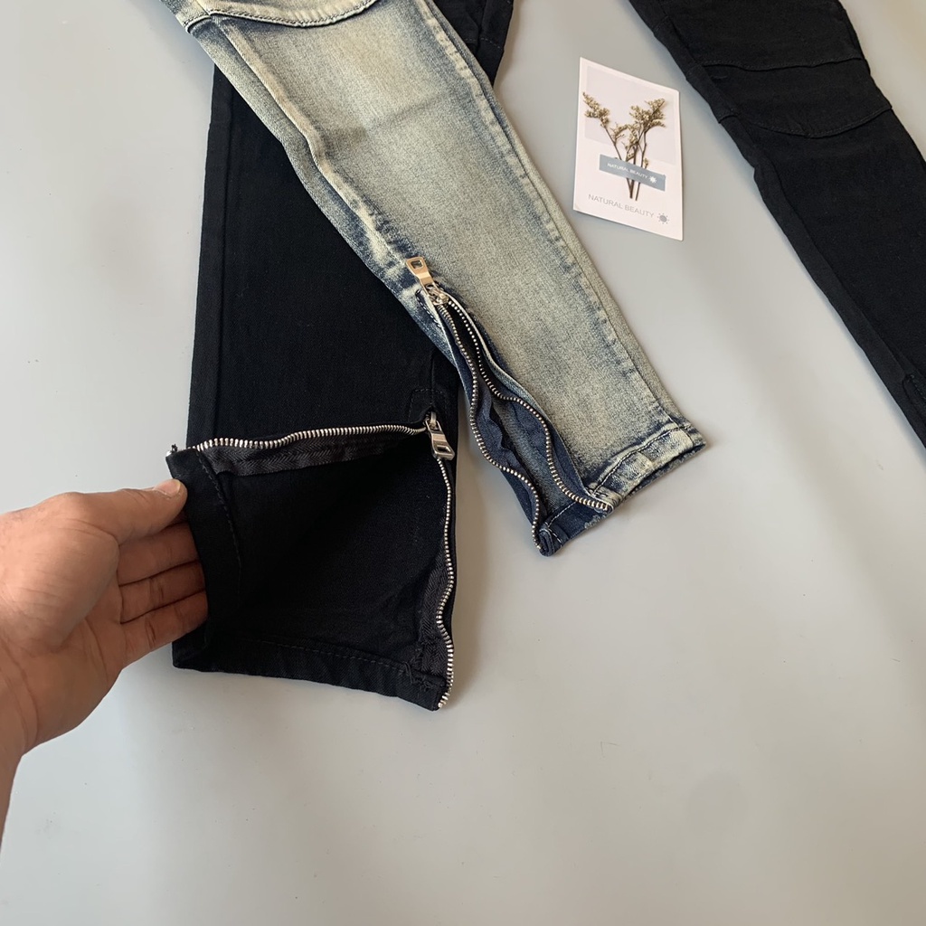 [Video] Quần Jean Nam Ống Khoá Phối Vải Nhăn Cực Sang | BigBuy360 - bigbuy360.vn