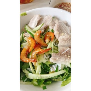 Mắm tép trộn đu đủ