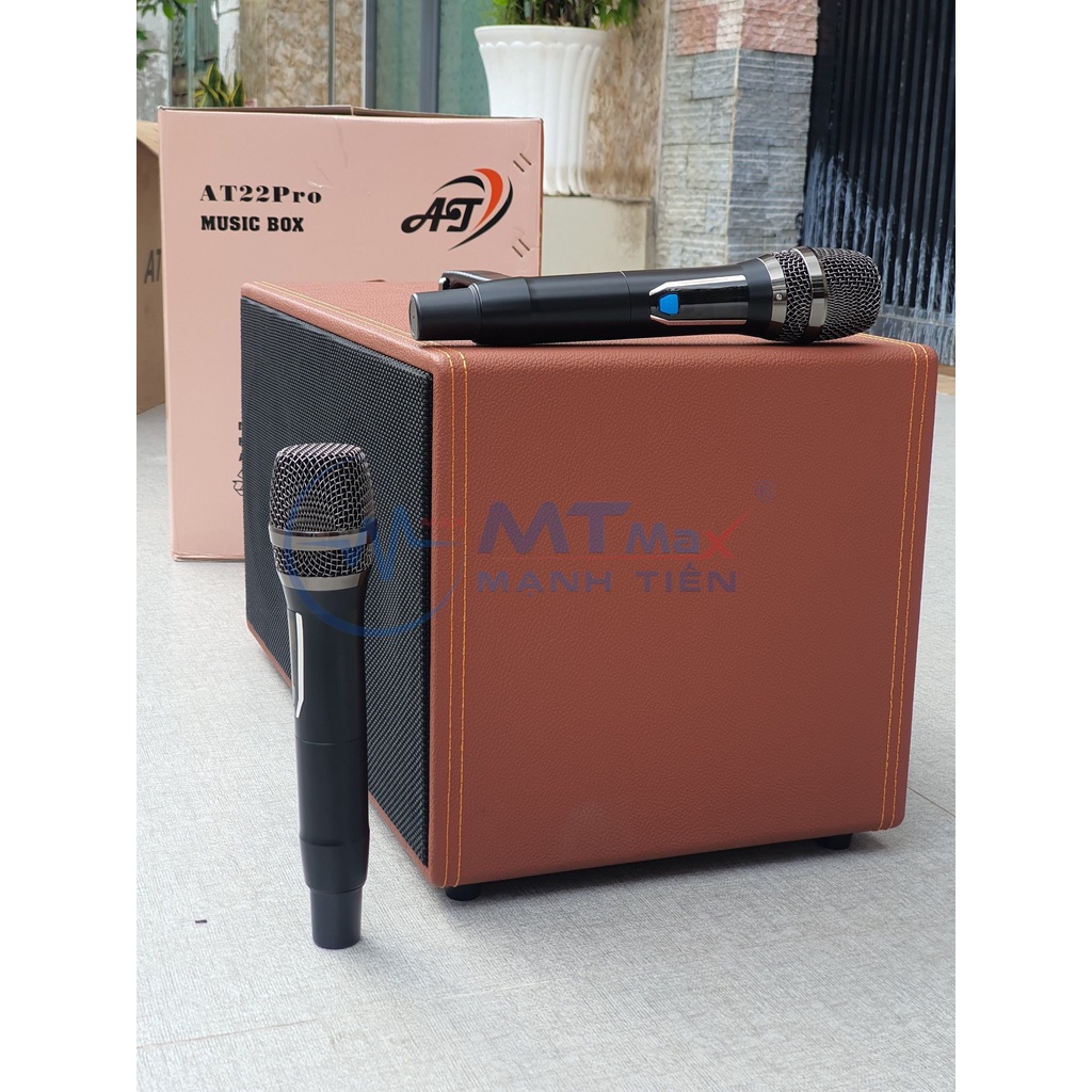 Loa karaoke xách tay di động AT22 Pro. 2 bass full 2 tấc + 1 treble Hifi + 1 loa trung, công suất đỉnh và mạnh mẽ hơn.