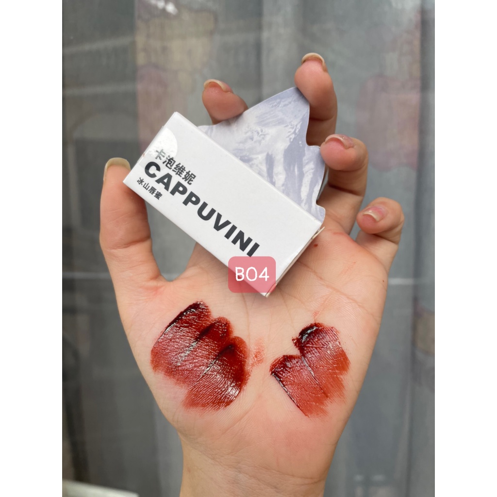Son bóng CAPPUVINI núi băng  dưỡng ẩm mềm môi căng mọng Light Sensitive Jelly Lip Oil