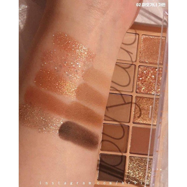 Có sẵn - Bảng phấn mắt ROMAND số 02 Mahogany Garden tone nâu ấm cho đôi mắt đẹp long lanh