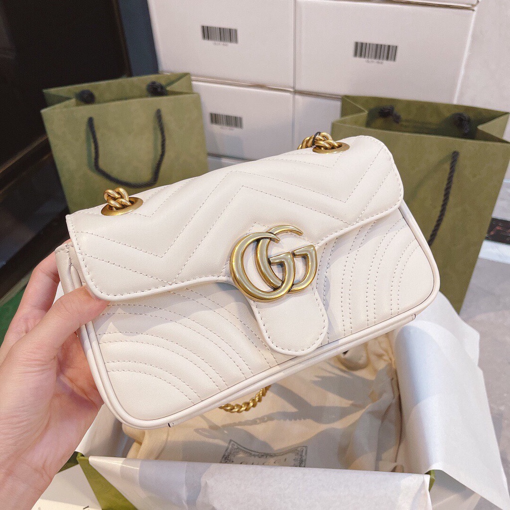 Túi Xách Nữ G.C Size 23cm Hàng Chuẩn VIP 2 Bocx Nam Châm Sịn Sò Y hình Bên Shop Chụp MTA890