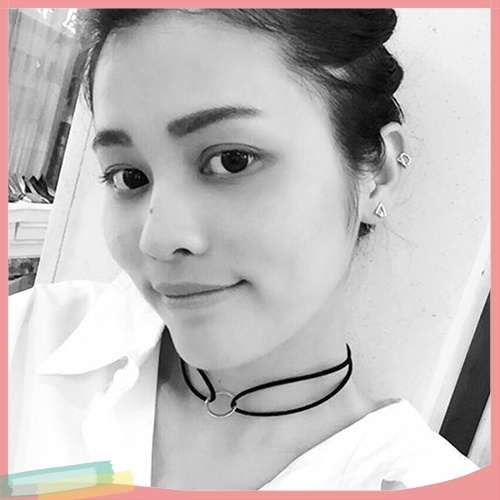 Vòng Cổ Choker Giả Da Lộn Trang Trí Vòng Khuyên Thời Trang Cho Nữ