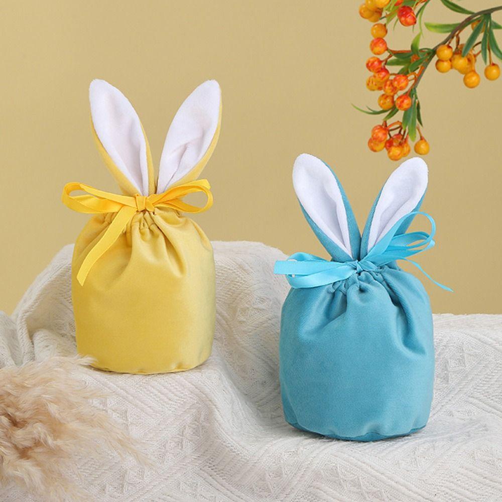 CHOOKEY Set 2 Túi Đựng Quà Hình Thỏ Phục Sinh Dễ Thương