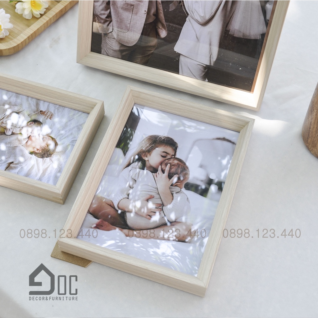 Khung Ảnh Gỗ Nhiều Kích Thước Trang Trí Phòng Khách, Phòng Ngủ Góc Decor KH13