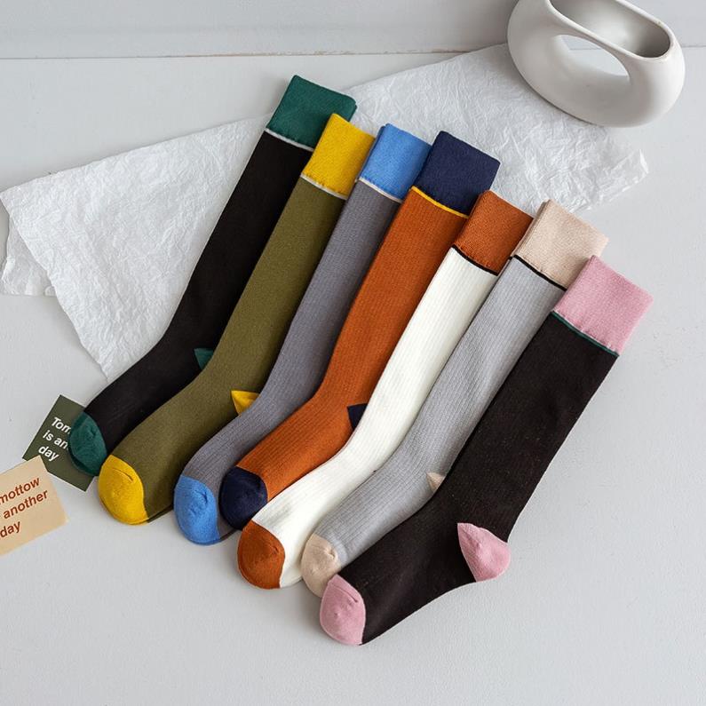 Tất Đùi MILASO Vớ Nữ Cao Cổ Viền Kẻ Kiểu Dáng Hàn Quốc FAS-001433