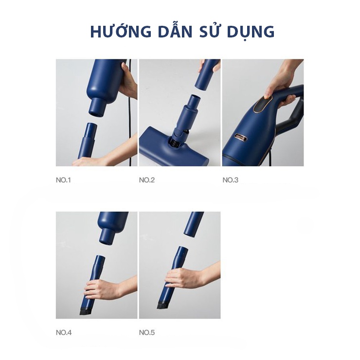 MÁY HÚT BỤI CẦM TAY XIAOMI DEEMA DX1000 LỰC HÚT SIÊU MẠNH CÔNG SUẤT LỚN- MÁY HÚT BỤI GIA ĐÌNH ĐA NĂNG KÈM 3 ĐẦU HÚT