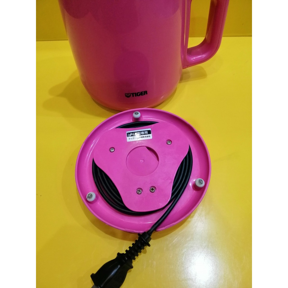 Ấm siêu tốc nội địa Nhật Tiger PCE-A080 (0.8L) lòng Platinum 2 lớp, Pink