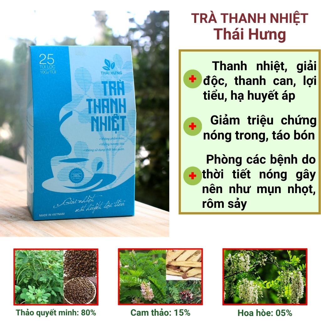 Trà Túi Lọc Thảo Dược Thái Hưng Nhiều Vị - Thìa Canh, Đinh Lăng, Giảo Cổ Lam, Cà Gai Leo, An Dạ, An Gút, Tía Tô