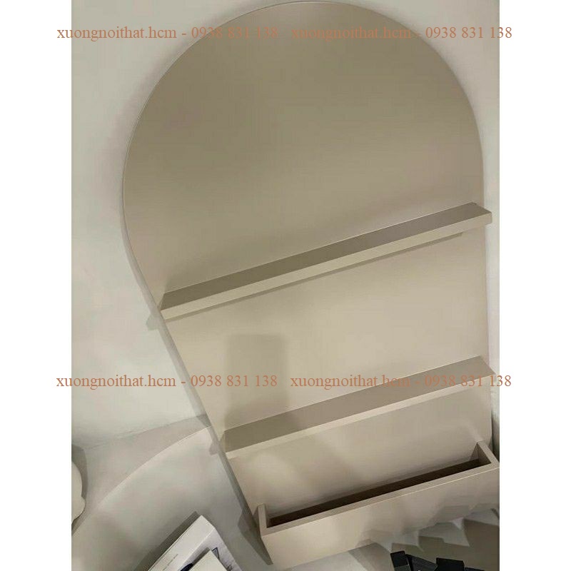 *Ảnh thật* kệ  nail gỗ trang trí bo tròn kích thước 1m1x60cm #xuongnoithat.hcm