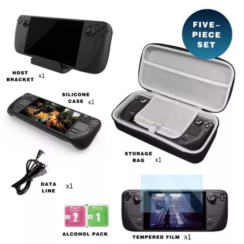 Bao đựng máy steamdeck hãng pgtech túi đựng máy game SteamDeck loại to đựng được case ốp cáp sạc có quai xách