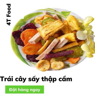 Trái cây sấy, hoa quả sấy, món ăn vặt siêu ngon, túi 500gr