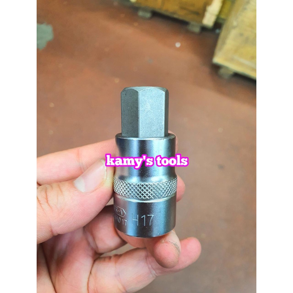 Đầu tuýp khẩu lú đầu lục giác 1/2 inch Licota 4mm 5mm 6mm 8mm 10mm 12mm 14mm 17mm