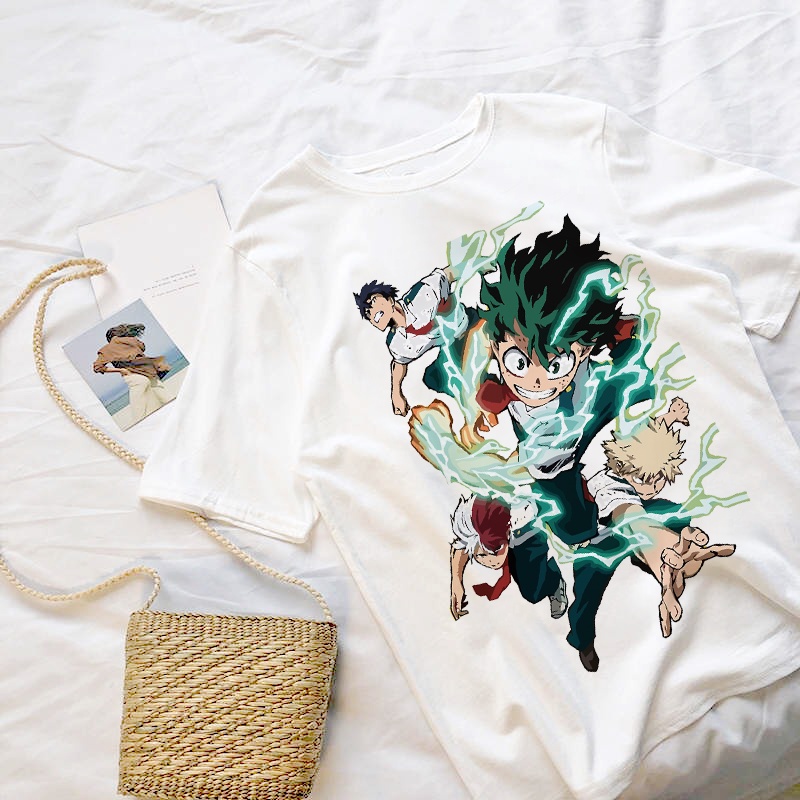 Áo Thun In Hình Nhân Vật Anime Boku No Hero  Mẫu Mới Cực Chất Unisex Nam Nữ