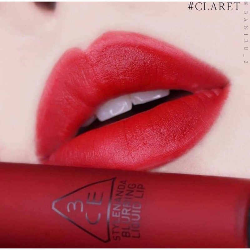 Son 3ce Blurring Liquid Lip màu Claret