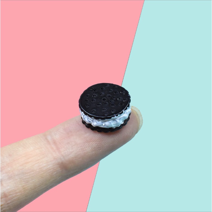 Mô hình bánh qui socola size mini trang trí nhà búp bê, nhà mô hình DIY