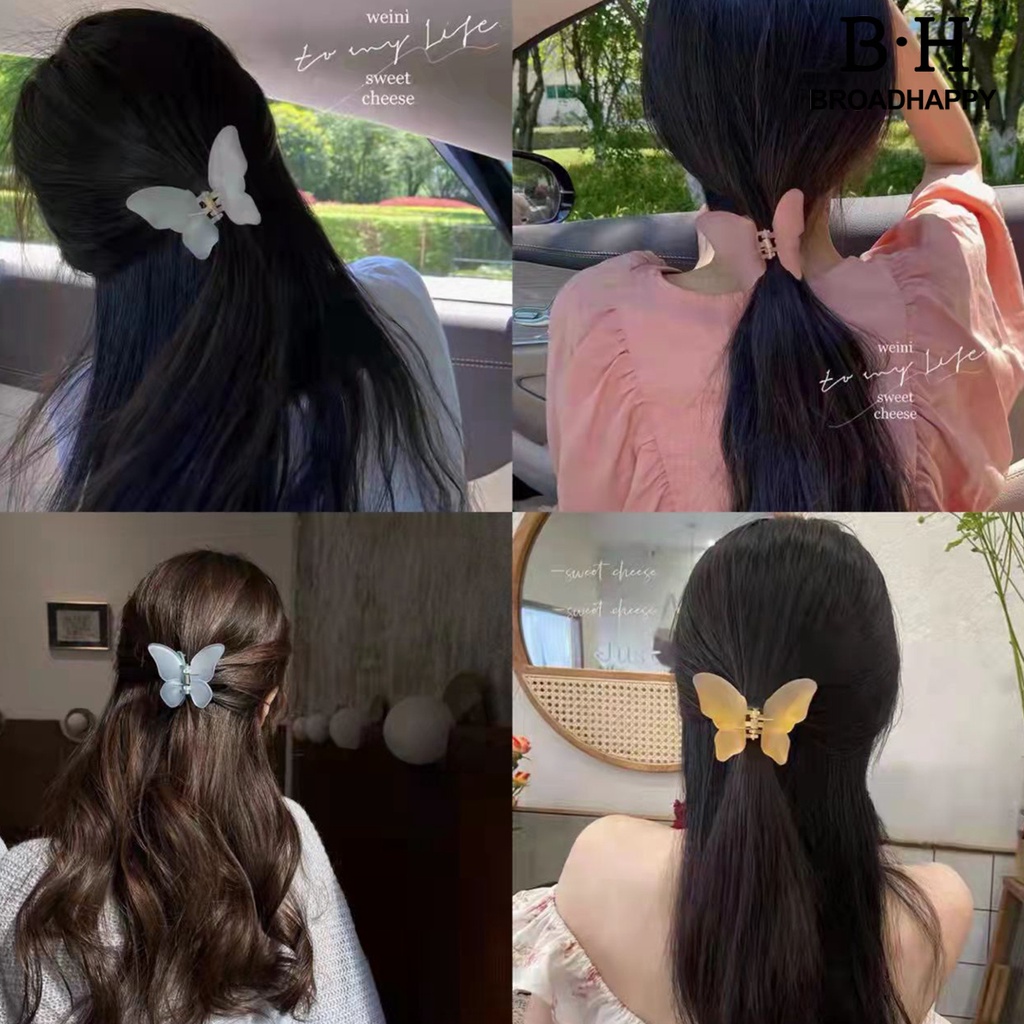 Kẹp Tóc Hình Bướm Răng Chéo Thanh Lịch Thời Trang