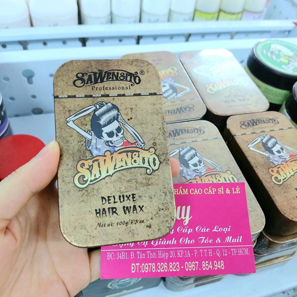 Sáp Vuốt Tóc Sawensito Deluxe Hair Wax 100gr - Sáp Tạo Kiểu Tóc Cao Cấp, Giữ Nếp Siêu Bền
