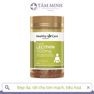 Mầm đậu nành healthy care super lecithin 1200 mg úc 100 viên