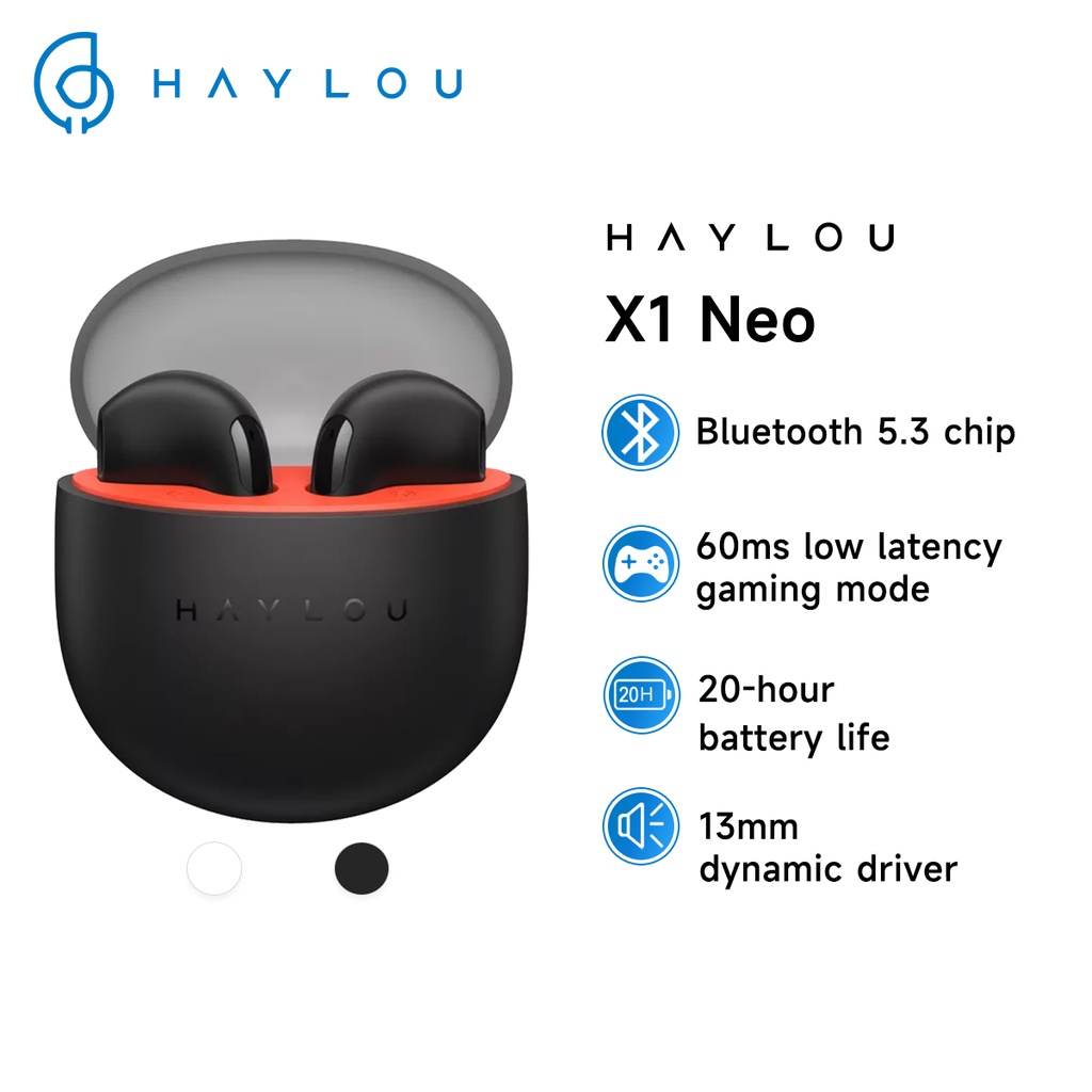 Tai Nghe Không Dây Haylou X1 Neo TWS Bluetooth 5.3 0.06 Pin 20 Giờ Tai Nghe Bluetooth