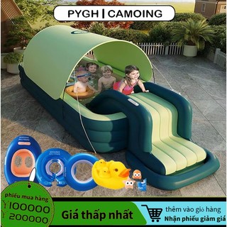 Bể bơi bơm hơi PVC cho bé Bể bơi dày dặn tặng đồ chơi miễn phí