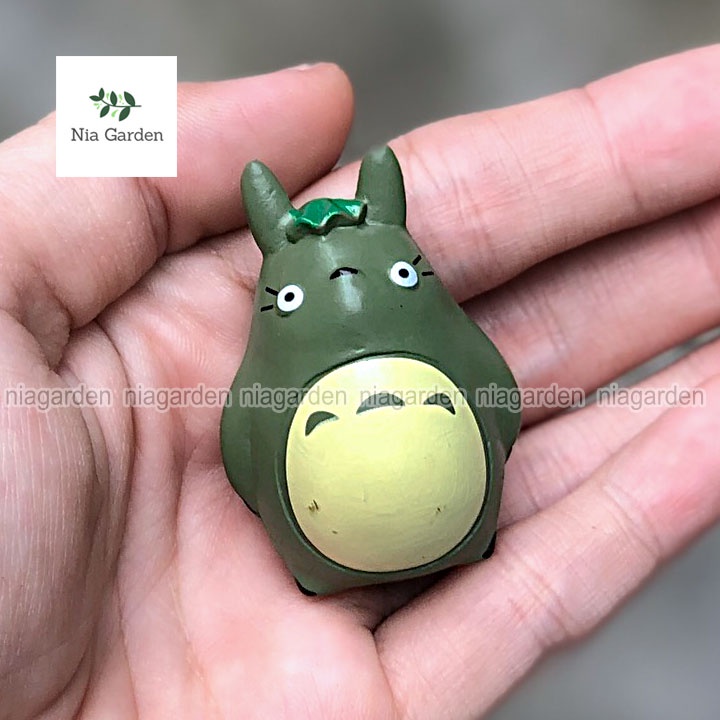 Tiểu cảnh Totoro trang trí chậu cây sen đá xương rồng mô hình nhân vật hoạt hình Anime terrarium mini Nia Garden N5