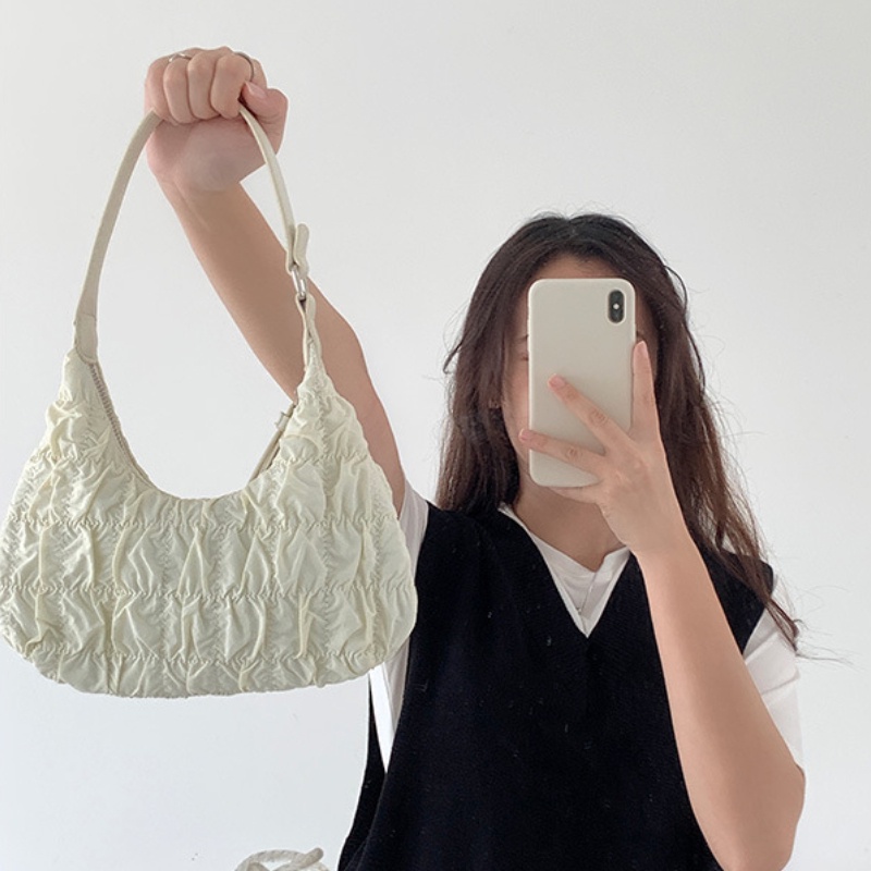 Túi Xách Hình Đám Mây Xếp Ly Xinh Xắn Hợp Thời Trang