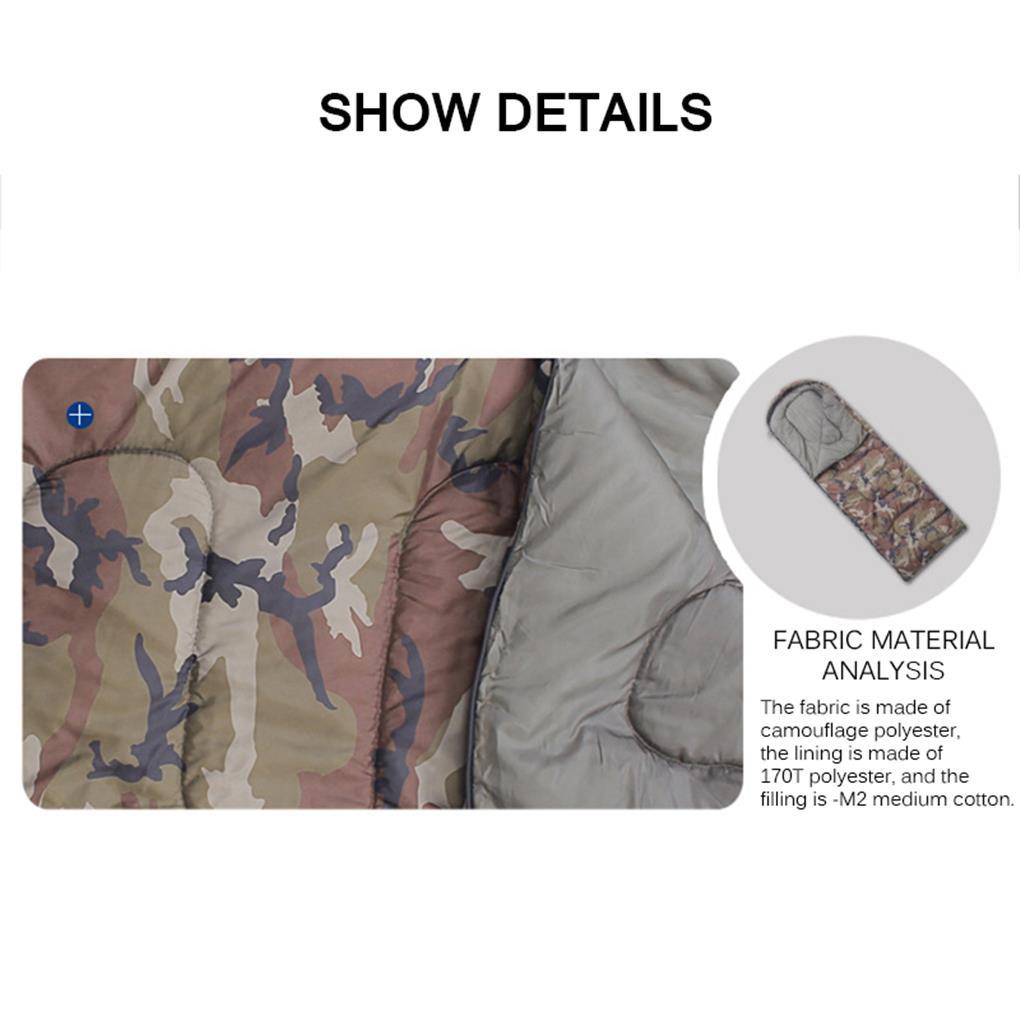 Túi Ngủ Dạng Phong Thư Siêu Nhẹ In Họa Tiết Rằn Ri Tiện Dụng Mang Theo Du Lịch Cắm Trại