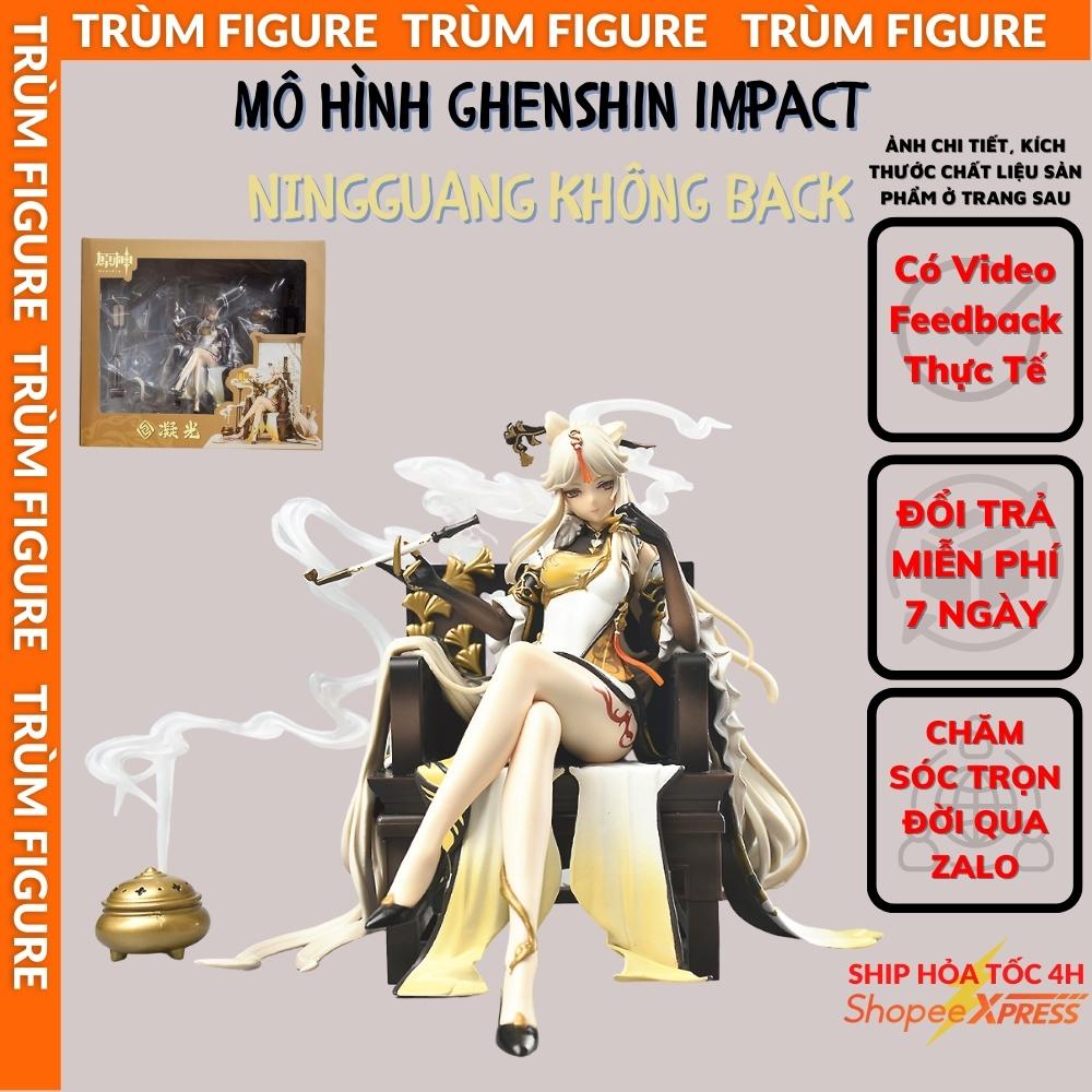 Mô Hình, Figure Genshin Impact Ningguang Ngồi Hưởng Thụ Anime, Game - Full Box Trùm Figure