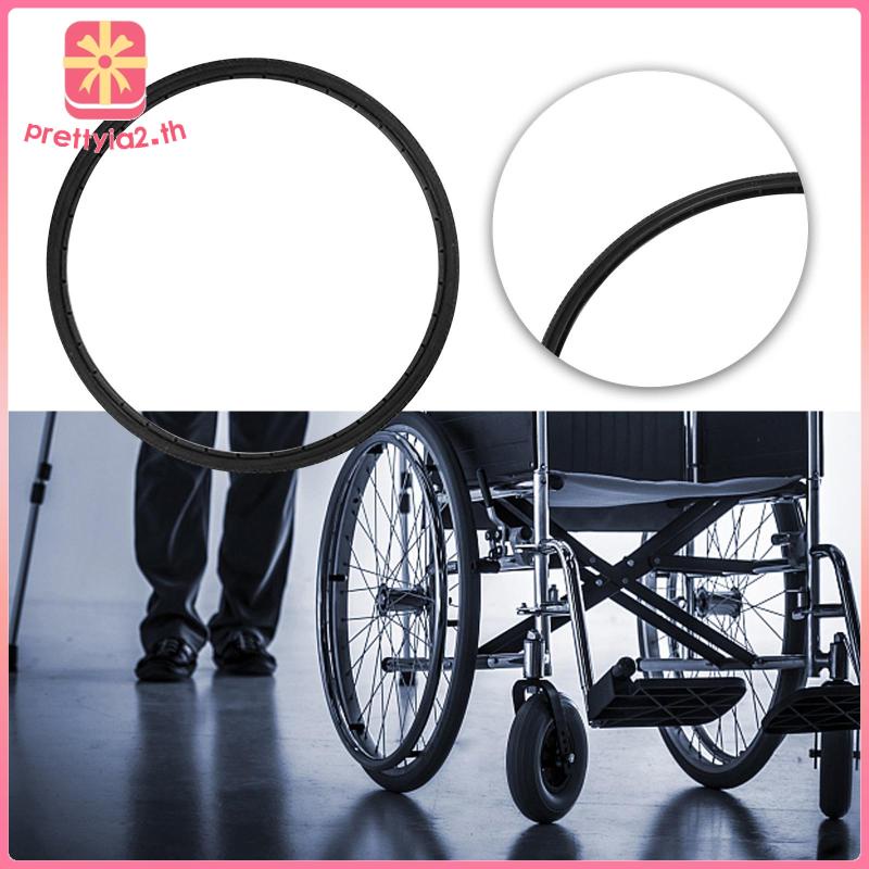 Bánh Xe Sau 24 Inch Màu Đen Chống Mòn Thay Thế Cho Xe Lăn