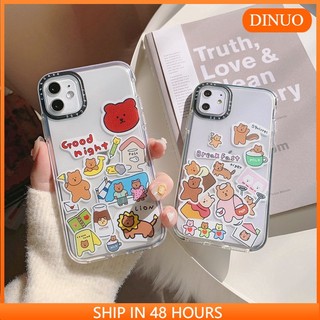 Ốp lưng iphone Ốp điện thoại in hình gấu hoạt hình cho Iphone 5/5S/6/6plus/6S/6S plus/6/7/7plus/8/8plus/X/XS/XS Max/11 64 Dinuo case