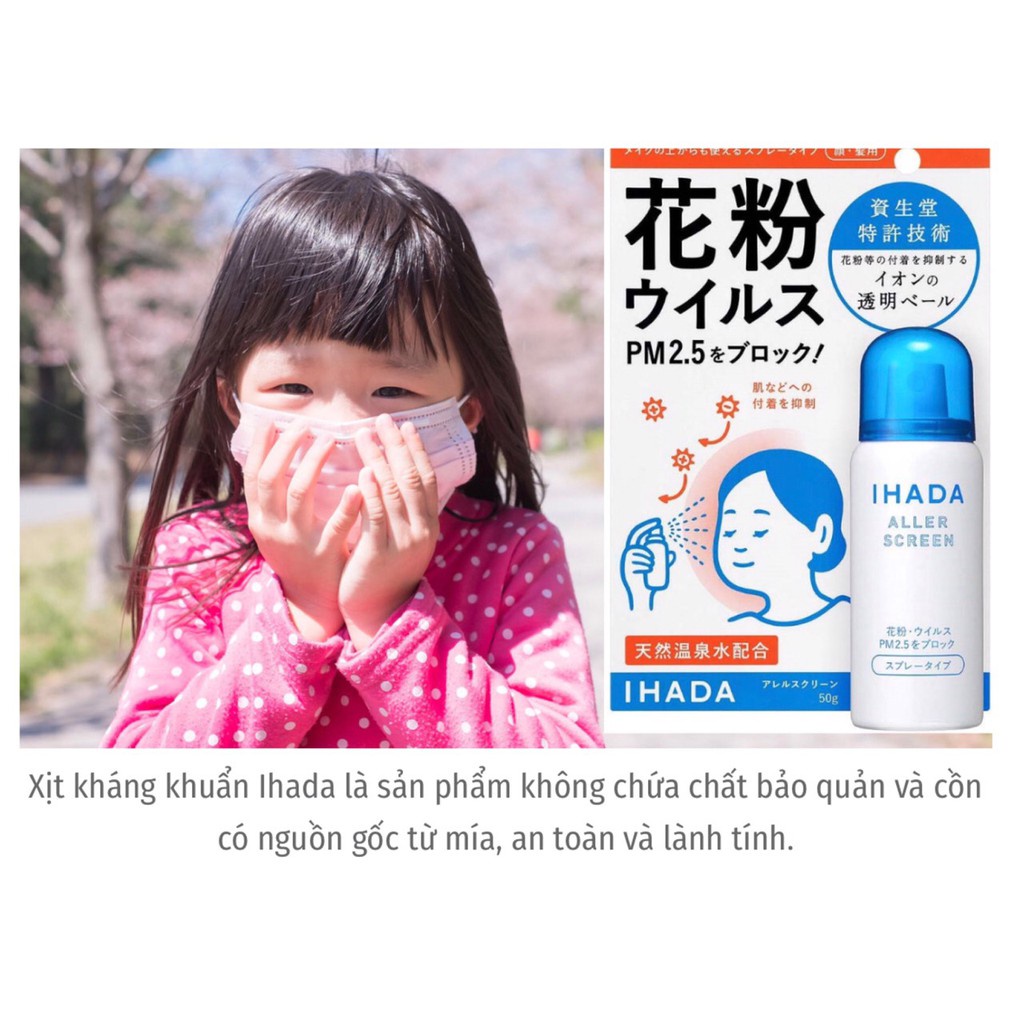 XỊT KHÁNG KHUẨN NHẬT BẢN CHỐNG BỤI MỊN IHADA - 𝐁𝐞𝐚𝐧𝐬𝐭𝐨𝐫𝐞