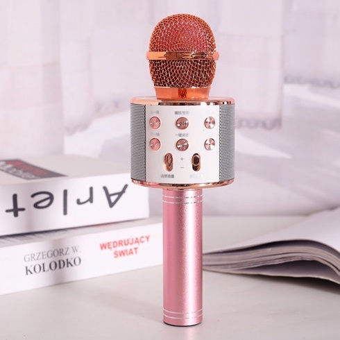 MIC HÁT CẦM TAY WS-858 TÍCH HỢP LOA , AM THANH SẮC NÉT , BASS CĂNG , HÁT CỰC HAY , BẢO HÀNH 121 THÁNG