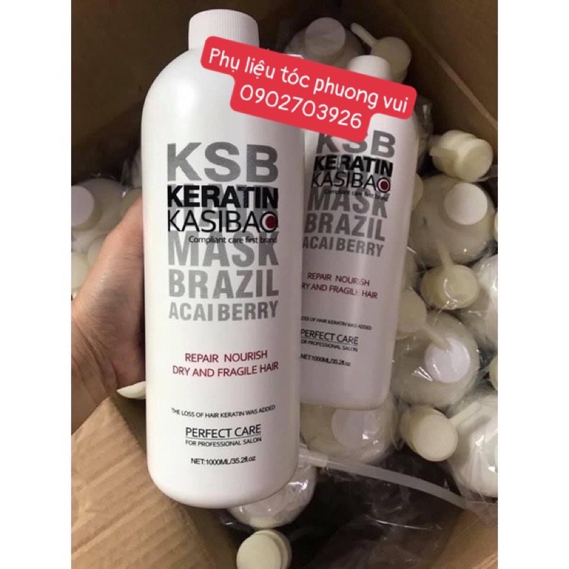phục hồi tóc karatin KSB chai 1000ml phục hồi tóc hư tổn tóc hư tóc nát và karatin complexnano chai nâu mẫu cũ