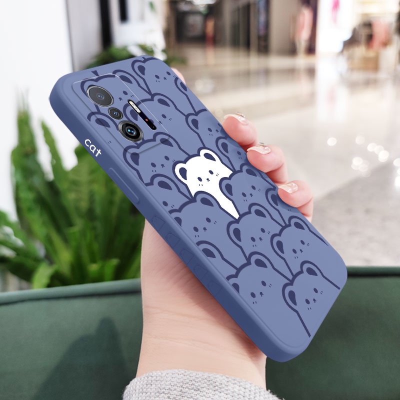 Ôp Điện Thoại Hình Gấu Cho xiaomi mi 13t 12t 11t 10t pro lite mi 9t pro Ốp