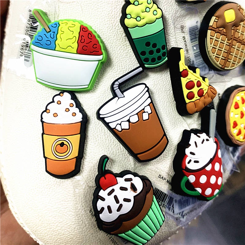 Jibbitz Crocs Phụ kiện khóa giày Dễ thương Đồ ngọt Dòng PVC Giày Badge Trang trí FZL78