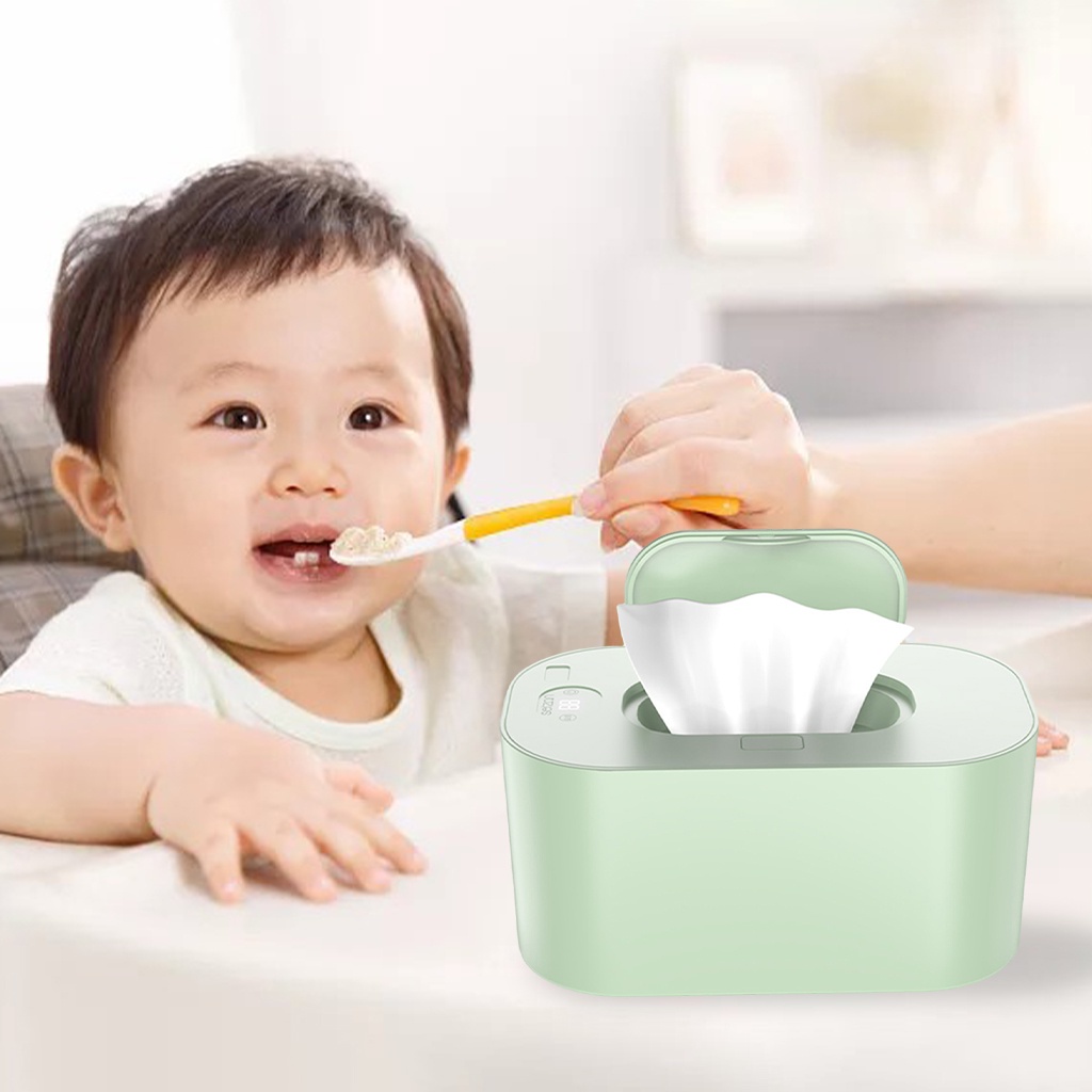 Máy ủ làm ấm khăn ướt cho bé, làm ấm khăn khô, có đèn LED hiển thị và điều chỉnh nhiệt độ, hộp làm ấm khăn ướt