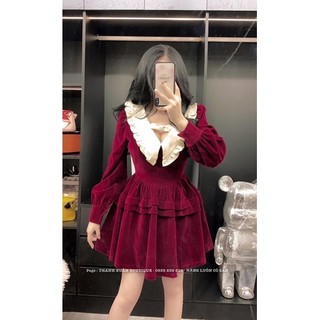 VÁY BABYDOll CỔ SEN BÈO ĐÍNH NƠ 2002.closet