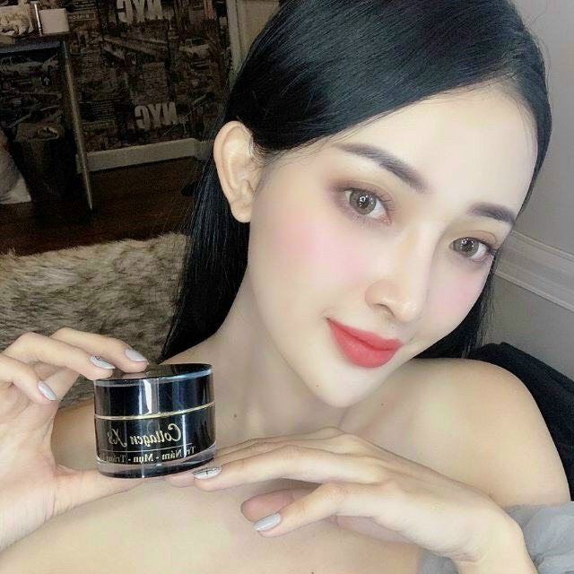 Kem face collagen x3 luxury super white đen, chuyên nám mụn trắng da chống nắng